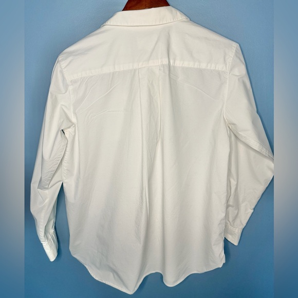 Sézane 100% Organic Cotton Tomboy Shirt White Button Down | Size 34 (US 2) - Picture 8 of 8